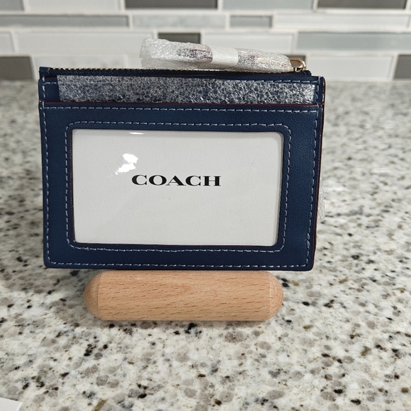 Coach Mini Skinny Id Case In Signature Denim - Picture 6 of 6